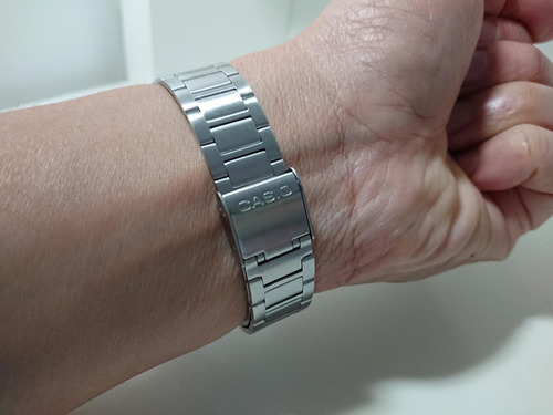 Reloj Casio A158wa Digital Caballero Vintage Clasico 100% Plateado Plateado Gris