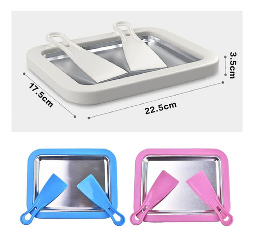 Mini Heladera Con 2 Espátulas Frozen Yogurt Freezer Rosa