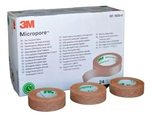 Micropore 3m Piel 1.25 Cms X 9.1 Mts - 1533-0 / 1 Unidad
