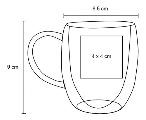 Imagen 3 de 10 de Taza De Vidrio De Doble Pared