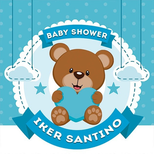 Lona Baby Shower Es Niño Boy Decorativa 1x1 Cualquier Tema