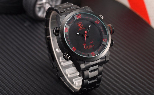 Relógio Masculino Esportivo Shark Sh 201 Led Pronta Entrega