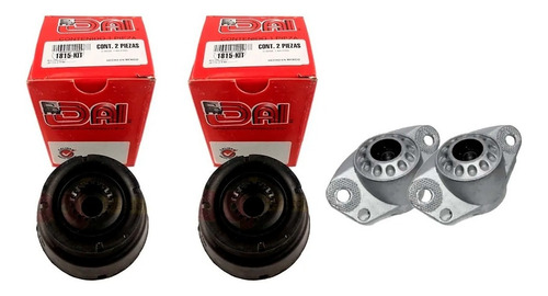Kit Bases Amortiguador Vento 2014 - 2020 4 Pz + Topes