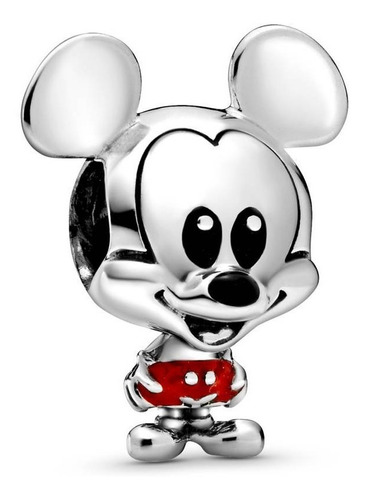 Dije Charm Mickey Mouse Pantalones Rojos Disney Plata S925