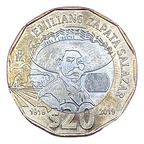 México - 20 Pesos - Año 2019 - N #287140 - Emiliano Zapata