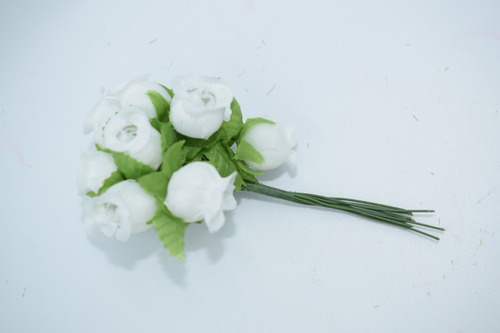 144 Mini Rosas Cor De Branca Flores Artificiais Lembrancinha | Parcelamento  sem juros