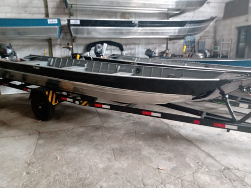 Barco 6m Aluminio Carreta Com Motor Hidea 15