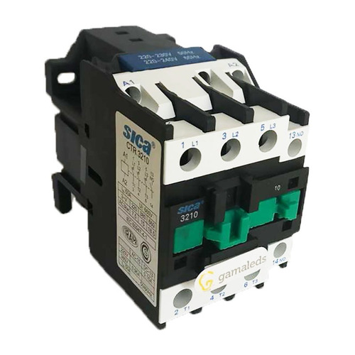 Imagen 2 de 8 de Contactor Tripolar 32a 1na 220v/24v Sica 3210