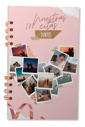 Cuaderno Pasta Dura 100 Citas  Pareja Personalizado Opalina