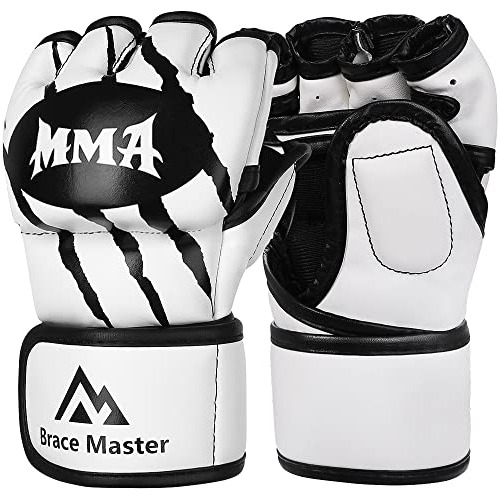 Guantes De Mma Brace Master Para Hombres Y Mujeres. Cuero Ac