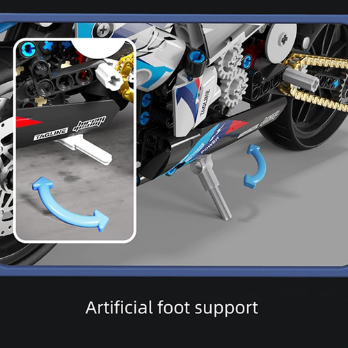 Juego De Bloques De Construcción De Juguete Para Motocicleta