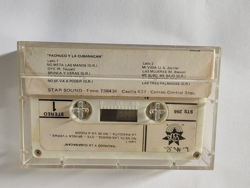 Cassette De Pachuco Y La Cubanacan No Meta Las Ma(#373 (Usado)