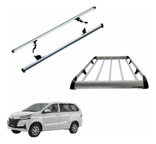 Barras Transversales + Canastilla Para Toyota Avanza 08-21