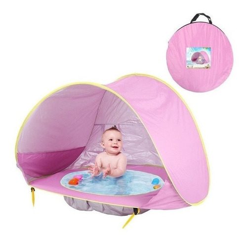 Tenda Infantil Com Piscina (lacyie) Cor Pink-117x79x70cm