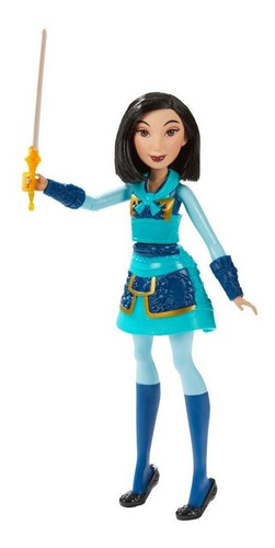 Imagem 3 de 8 de Princesas Boneca Disney Mulan Guerreira - Hasbro E8628