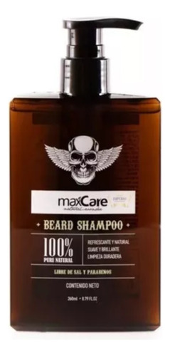 Shampoo De Barba Hidratante Cuidado Natural Barberia 260ml