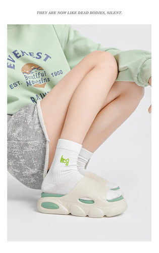 Sandalias Fukawa Con Plataforma Eva Para Mujer, Sin Cordones