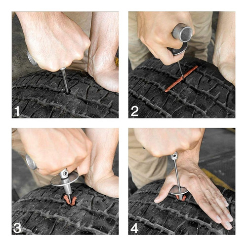Kit De Reparación De Neumáticos Tubeless Tire Fix Pinchazos