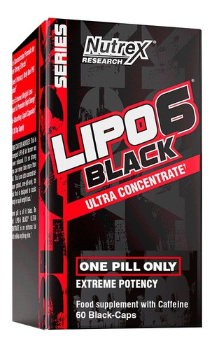 Quemador Lipo 6 Black Uc 60 Black Caps - Nutrex