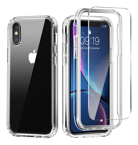 Compatible   Xs Max Case 2  Ctores De Pantalla De Vidri...