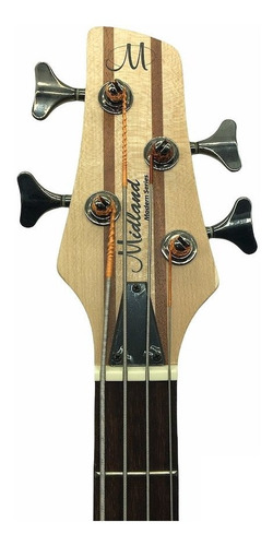 Bajo Eléctrico Con Funda Midland Heb-900p Neck-through