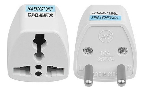 Adaptador Enchufe Universal Americano A Nacional Caja 12 Und