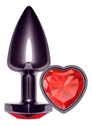 Plug Anal Coração Unique Fumê La Pimienta - Vermelho U