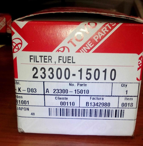 Filtro De Gasolina Toyota Hilux 4runner Corolla 83/98 Origin