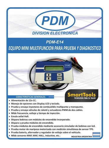 Imagen 2 de 3 de Multifunción Para Prueba Y Diagnostico Inyector Pdm E14