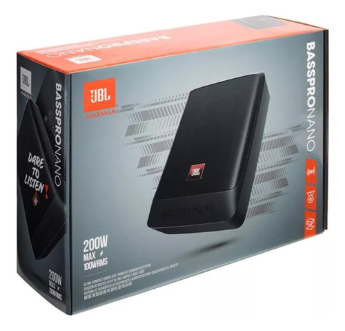 Jbl Basspro Nano Subwoofer Activo Coche Bajo El Asiento Fm23