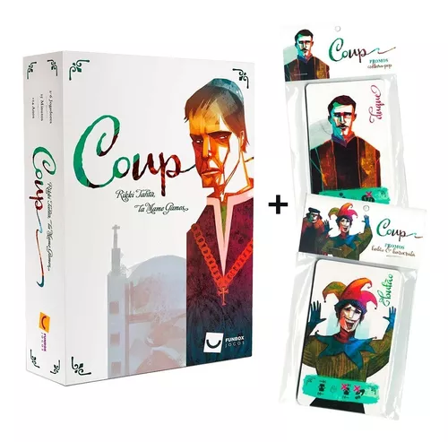 Cartas Promo Bufão e Burocrata Para Jogo Coup - Loja Two Head Games