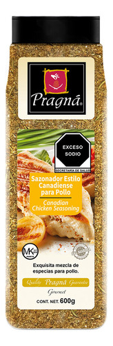 Sazonador Canadiense Para Pollo Pragná 600 G