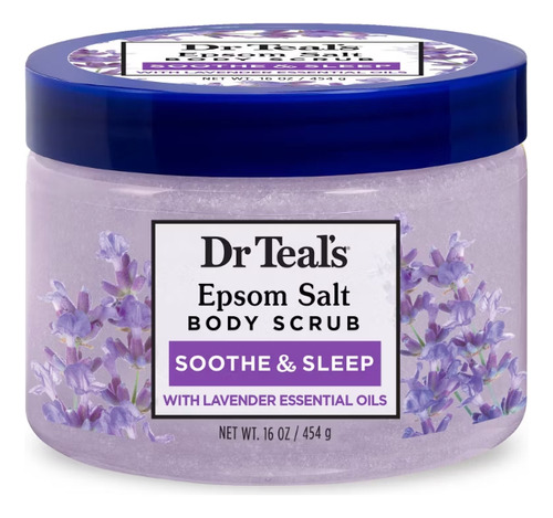 Dr Teal's Exfoliante Corporal Epsom Salt Shoote & Sleep. Lavanda