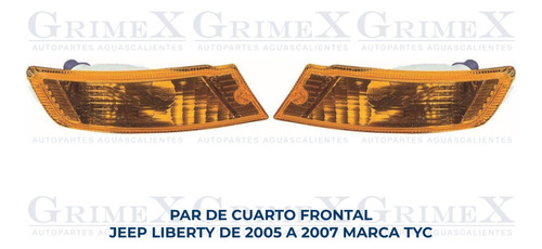 Par Cuarto Frontral Jeep Liberty 2005-05-06-2007-07 Tyc Ore