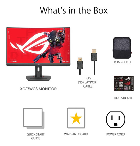 Monitor 27 Asus Rog Strix Xg27 Fsync Gsync 2k 180hz Usb-c Va
