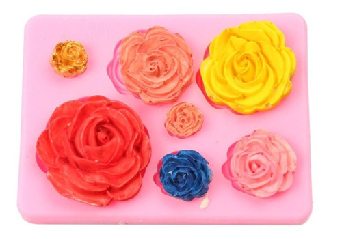 Molde Flores X 7 Silicona Fondant Repostería 