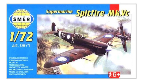 1/72 Supermarine Spitfire Mk.vc Smer Plastimodelismo #0871