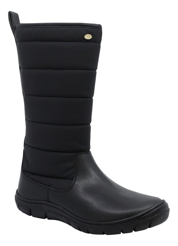 Bota Coqueta Y Audaz 172600-a Sint. Piel Negro Niñas