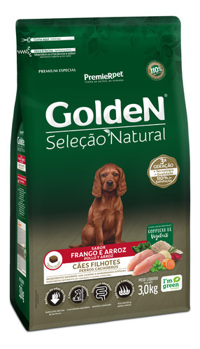 Alimento Premier Golden Para Perros Cachorros 3kg