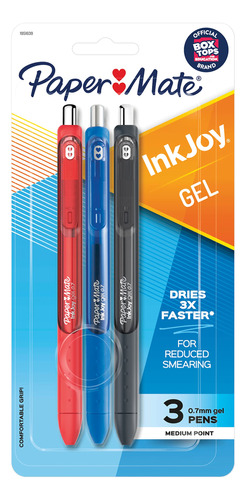 Paper Mate Inkjoy - Boligrafos De Gel, Punta Media, Colores