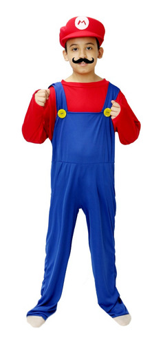 Imagen 5 de 8 de Disfraz De Mario Bros Niño