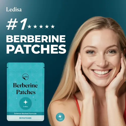 Cápsulas Ledisa Berberine Patches (30 Unidades) Sem Sabor