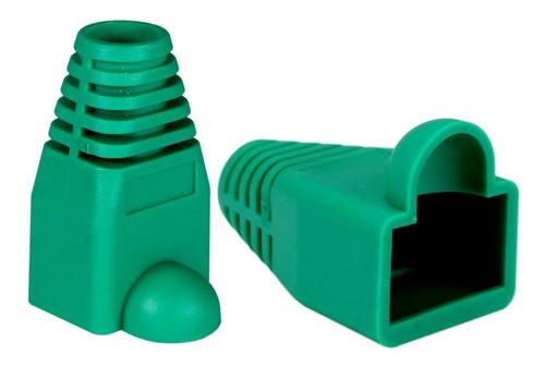 100 Pz Bota Capuchón Protector Verde Para Plug Rj45