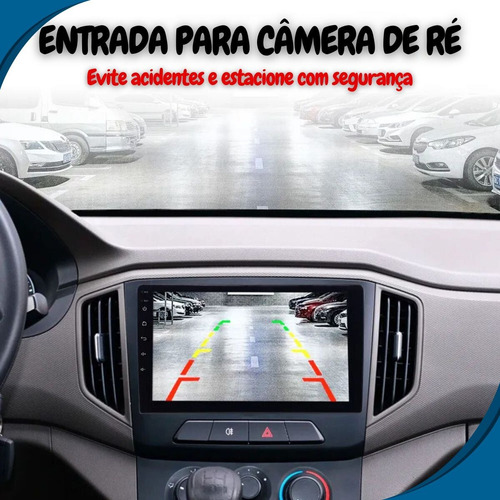 Central Multimídia 9 Polegadas Androidauto Carplay Bluetooth