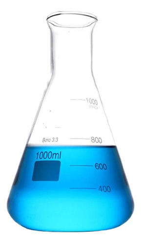 Erlenmeyer Vidrio 25ml Graduado Borosilicato 3,3