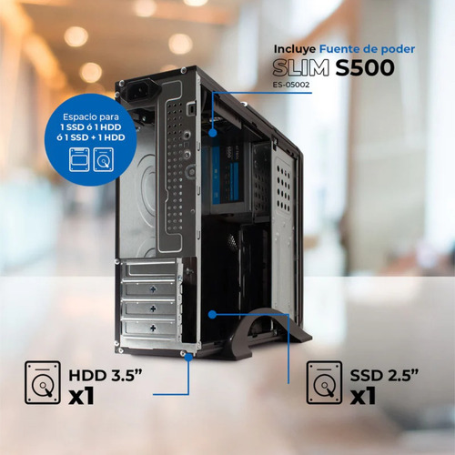 Cpu Intel Core I5 14400 Ram 16gb Ssd 480gb Monitor 21.5 Fhd