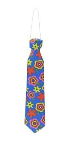 Corbata Plastica Neon Estampada