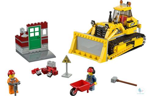 Lego City Bulldozer Excavadora 60074 Con 384 Piezas