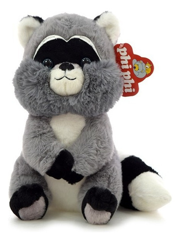 Peluche Mapache Sentado Juguete Infantil 