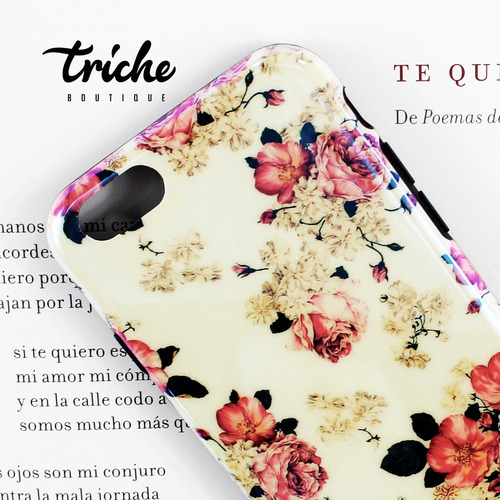 Funda Rosas Vintage Flores Tornasol Dama Para iPhone 6 / 6s